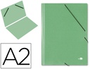[CG28] CARPETA PLANOS LIDERPAPEL A2 CARTON GOFRADO N 12 VERDE