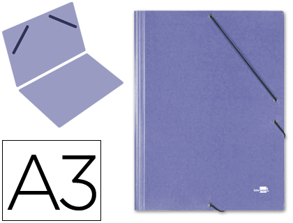 CARPETA PLANOS LIDERPAPEL A3 CARTON GOFRADO N 12 AZUL