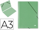 [CG32] CARPETA PLANOS LIDERPAPEL A3 CARTON GOFRADO N 12 VERDE