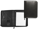 [KF03770] CARPETA PORTAFOLIOS Q-CONNECT CREMALLERA SIN ANILLAS CON CALCULADORA Y BOLSA PARA MOVIL COLOR NEGRO 260X355 MM