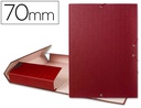 [PY74] CARPETA PROYECTOS LIDERPAPEL FOLIO LOMO 70MM CARTON FORRADO ROJA
