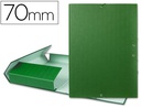 [PY75] CARPETA PROYECTOS LIDERPAPEL FOLIO LOMO 70MM CARTON FORRADO VERDE