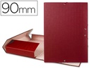[PY94] CARPETA PROYECTOS LIDERPAPEL FOLIO LOMO 90MM CARTON FORRADO ROJA