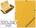 [KF02166] CARPETA Q-CONNECT GOMAS KF02166 CARTON SIMIL-PRESPAN SOLAPAS 320X243 MM AMARILLA