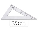[RN05] CARTABON LIDERPAPEL 25 CM PLASTICO CRISTAL