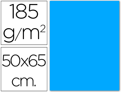 CARTULINA CANSON 50X65 21 AZUL MALDIVAS CM 185 GR -UNIDAD-