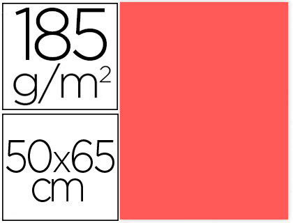 CARTULINA CANSON 50X65 84 CORAL CM 185 GR -UNIDAD-