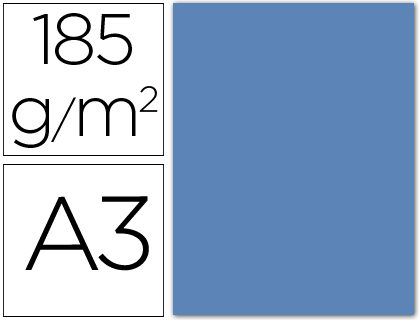 CARTULINA CANSON DIN A3 21 AZUL MALDIVA 185 GR -UNIDAD-