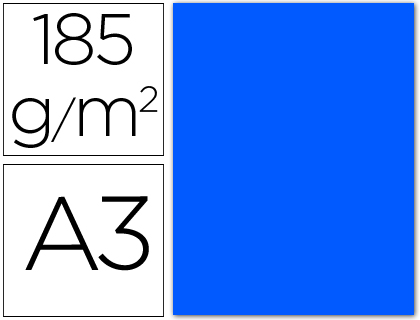 CARTULINA CANSON DIN A3 22 AZUL MAR 185 GR -UNIDAD-