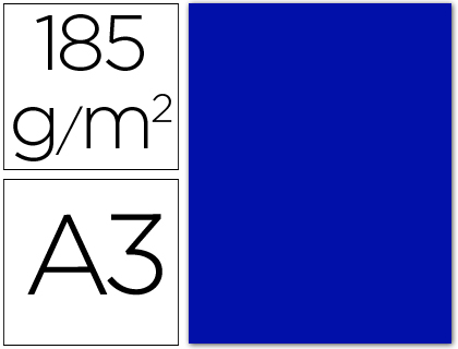 CARTULINA CANSON DIN A3 24 AZUL ULTRAMAR 185 GR -UNIDAD-