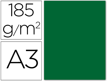 CARTULINA CANSON DIN A3 30 VERDE ABETO 185 GR -UNIDAD-