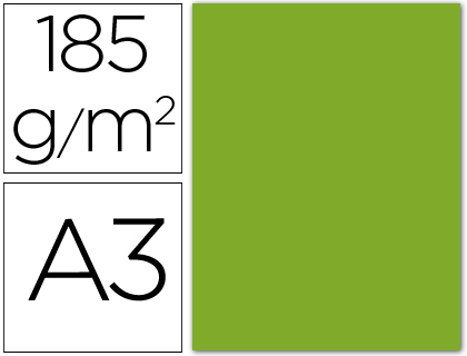 CARTULINA CANSON DIN A3 31 VERDE AMAZONA 185 GR -UNIDAD-