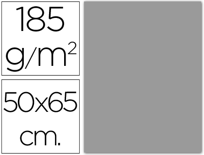 CARTULINA CANSON 50X65 35 GRIS PERLA CM 185 GR -UNIDAD-