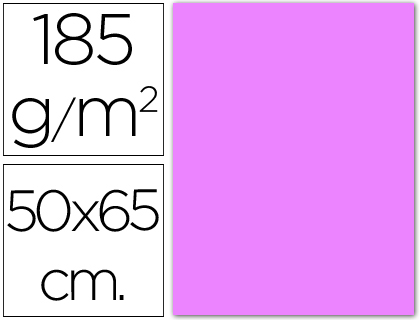 CARTULINA CANSON 50X65 17 LILA CM 185 GR -UNIDAD-