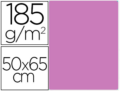 CARTULINA CANSON 50X65 86 MALVA CM 185 GR -UNIDAD-