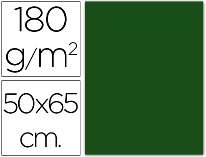 CARTULINA CANSON 50X65 30 VERDE ABETO CM 185 GR -UNIDAD-