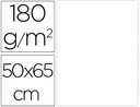 [CX60] CARTULINA LIDERPAPEL 50X65 CM 180G/M2 BLANCO PAQUETE DE 25 HOJAS