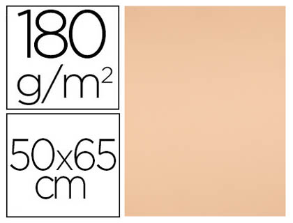 CARTULINA LIDERPAPEL 50X65 CM 180G/M2 SEPIA