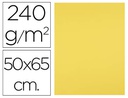 [CX03] CARTULINA LIDERPAPEL 50X65 CM 240G/M2 AMARILLO LIMON