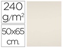 [CX07] CARTULINA LIDERPAPEL 50X65 CM 240G/M2 CREMA