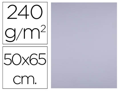 CARTULINA LIDERPAPEL 50X65 CM 240G/M2 LILA PAQUETE DE 25 HOJAS