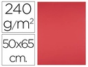 [CX11] CARTULINA LIDERPAPEL 50X65 CM 240G/M2 ROJO