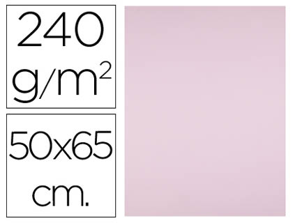 CARTULINA LIDERPAPEL 50X65 CM 240G/M2 ROSA