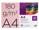 [CT13] CARTULINA LIDERPAPEL A4 180G/M2 ROSA PAQUETE DE 100 HOJAS