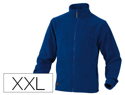 CHAQUETA DELTAPLUS POLAR CON CREMALLERA 2 BOLSILLOS COLOR AZUL TALLA XXL