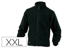 [VERNONOXX] CHAQUETA DELTAPLUS POLAR CON CREMALLERA 2 BOLSILLOS COLOR NEGRO TALLA XXL