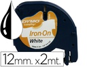 [S0718850] CINTA DYMO LETRATAG 12 MM PARA ROPA