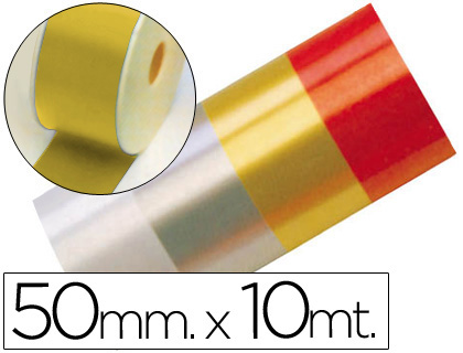 CINTA FANTASIA 10 MT X 50 MM ORO