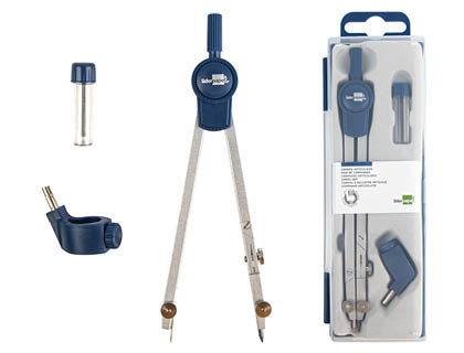 COMPAS LIDERPAPEL ARTICULADO CON ADAPTADOR UNIVERSAL