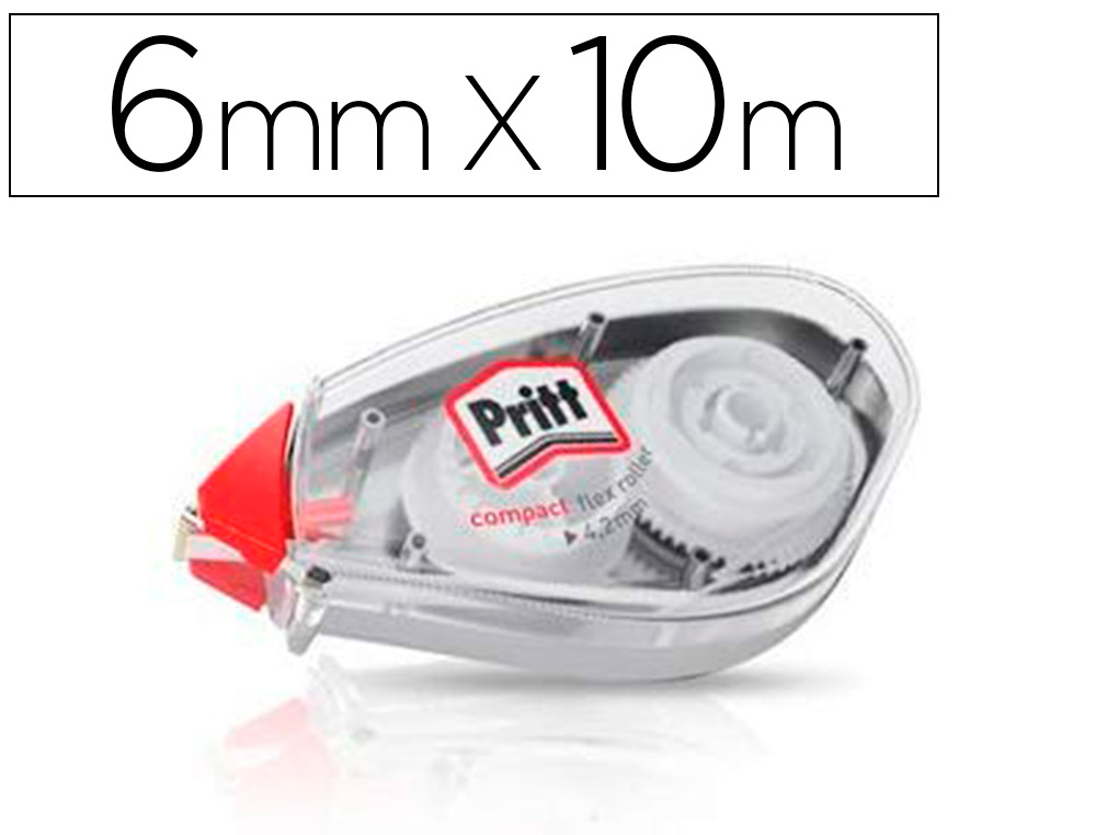 CORRECTOR PRITT ROLLER COMPACT 6 MM X 10 MT