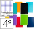 [BC51] CUADERNO ESPIRAL LIDERPAPEL CUARTO WITTY TAPA DURA 80H 75GR CUADRO 4MM CON MARGEN COLORES SURTIDOS