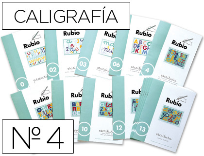 CUADERNO RUBIO CALIGRAFIA Nº 4