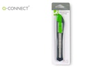 [KF10632] CUTER Q-CONNECT PLASTICO ANCHO CON ASA PARA COLGAR CUCHILLA 18 MM XD-43 BLISTER 1 UNIDAD