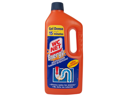 DESATASCADOR DE TUBERIAS GEL WC NET ENERGY BOTELLA DE 1 LITRO