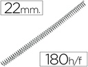 [KF04421] ESPIRAL METALICO Q-CONNECT 56 4:1 22MM 1,2MM CAJA DE 100 UNIDADES