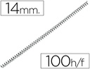 [KF04431] ESPIRAL METALICO Q-CONNECT 64 5:1 14 MM 1MM CAJA DE 100 UNIDADES