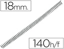 [KF04433] ESPIRAL METALICO Q-CONNECT 64 5:1 18MM 1,2MM CAJA DE 100 UNIDADES