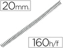 [KF04434] ESPIRAL METALICO Q-CONNECT 64 5:1 20MM 1,2MM CAJA DE 100 UNIDADES