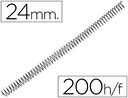 [KF04436] ESPIRAL METALICO Q-CONNECT 64 5:1 24MM 1,2MM CAJA DE 100 UNIDADES