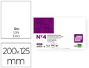 [FL04] FICHA LIDERPAPEL LISA Nº4 125X200MM PAQUETE DE 100 180G