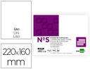 [FL05] FICHA LIDERPAPEL LISA Nº5 160X220MM PAQUETE DE 100 180G