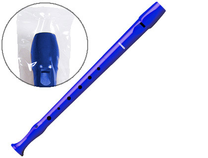FLAUTA HOHNER 9508 COLOR AZUL FUNDA VERDE Y TRANSPARENTE