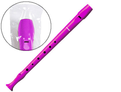 FLAUTA HOHNER 9508 COLOR ROSA FUNDA VERDE Y TRANSPARENTE