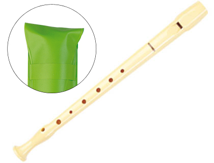 FLAUTA HOHNER 9508 COLOR MARFIL FUNDA VERDE