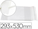 [AD08] FORRALIBRO LIDERPAPEL Nº29 CON SOLAPA AJUSTABLE ADHESIVO 293 X 530 MM