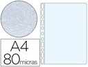 [46099] FUNDA MULTITALADRO ESSELTE DIN A4 POLIPROPILENO 80 MC 16 TALADROS PIEL DE NARANJA CAJA DE 100 UNIDADES